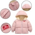 thumbnail image 1 of AJZIOJIRO Toddler Girls Boys' Hooded Puffer down Jacket Winter Coats for Baby Girls Boys Kids Light Hooded Puffer Jacket with Pockets, 1 of 6
