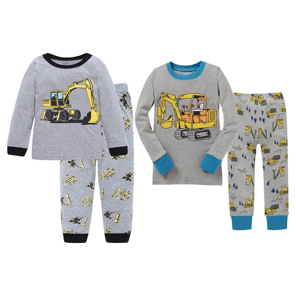 AJZIOJIRO Toddler Kids Baby Boys 2Pcs Pajama Pjs Set for Boys Long