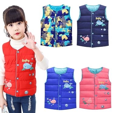 Children's Vest Girls Winter Spring Warm Vests Sweet Waistcoat For Boys Cartoon Baby Clothes