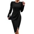 thumbnail image 1 of AJZIOJIRO Women Long Sleeve Swing Dress Summer Spring Dresses Sundress for Women S-2XL, 1 of 7