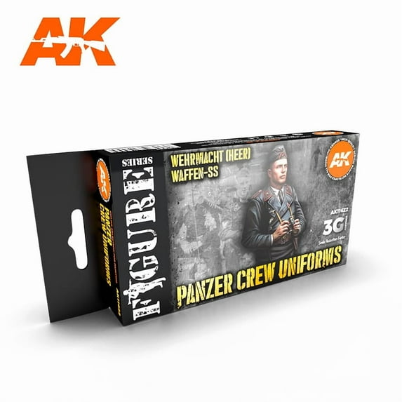 AK Interactive 3rd Generation Acrylics 11622 Panzer Crew Uniforms Colors Set