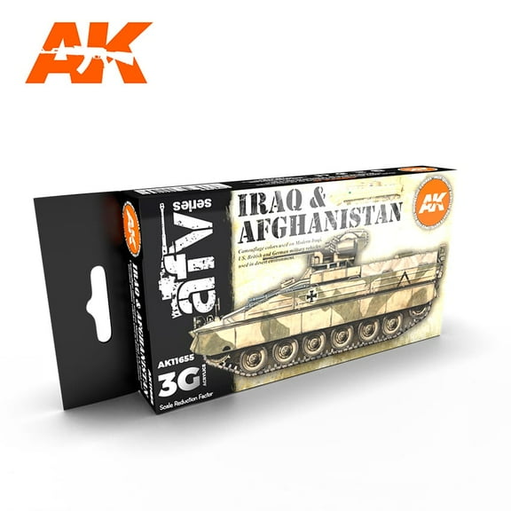 AK Interactive 3rd Generation Acrylics 11655 Iraq & Afghanistan Colors Set