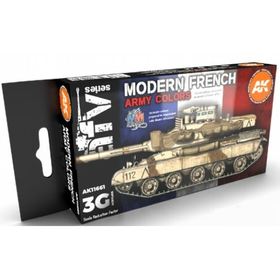 AK Interactive 3rd Generation Acrylics 11661 Modern French Army Colors Set