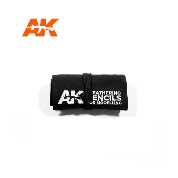 AK-Interactive Weathering Pencils - Full Range Cloth Case New