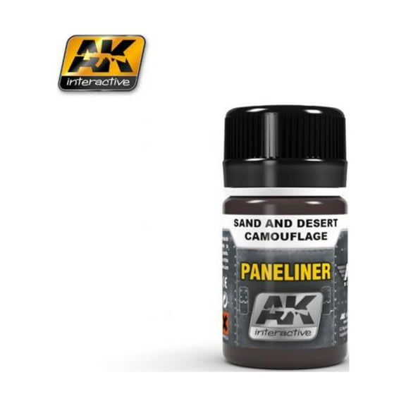 AK Interactive AK2073 Weathering Paneliner For Sand And Desert Camouflage Enamel 35ml
