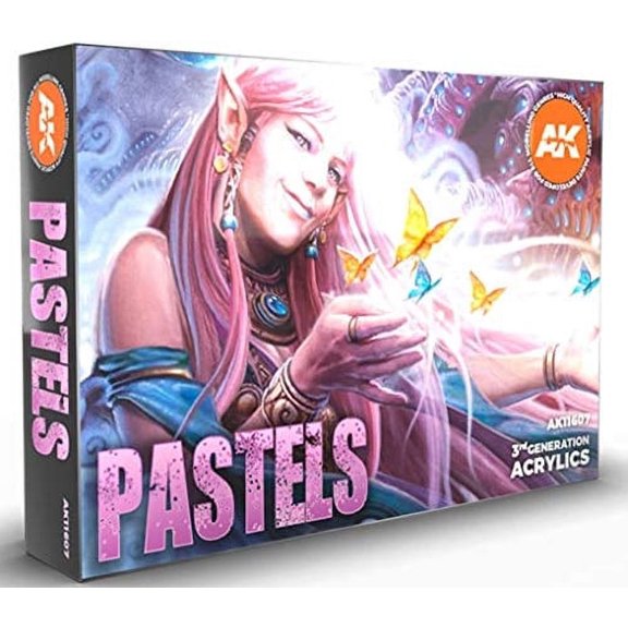 AK Interactive AKI 11607 Pastels Acrylic Paints Set (6)