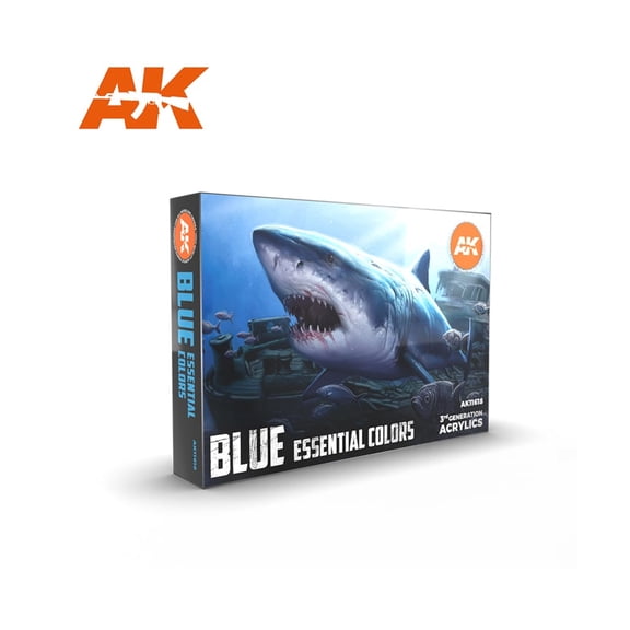 AK-Interactive Blue Essential Colors set New