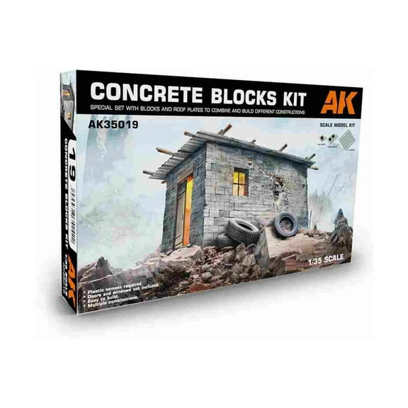 AK-Interactive Concrete Blocks Kit New