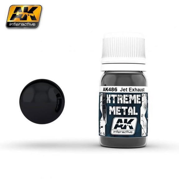 AK Interactive Extreme Metal AK486 Jet Exhaust 30ml Enamel Paint Bucket