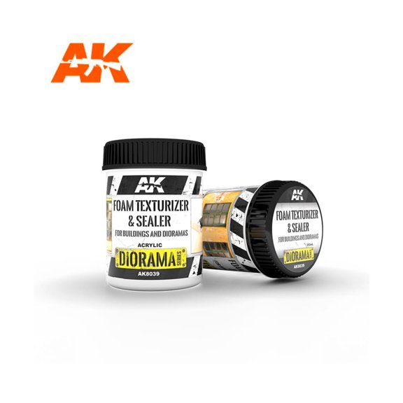 AK-Interactive Foam Texturizer & Sealer - 250ml (Acrylic) New