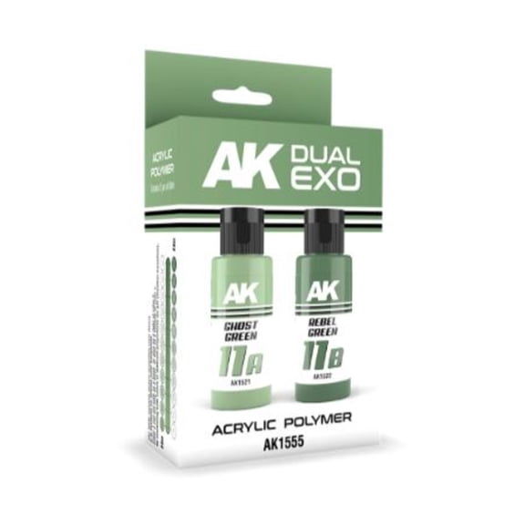 AK-Interactive Ghost Green & Rebel Green Set (2 x 60ml) New