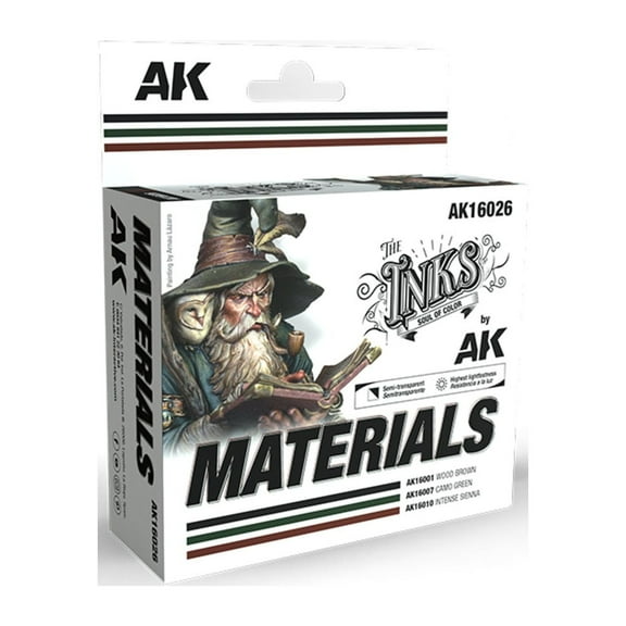 AK-Interactive Ink Set - Materials New