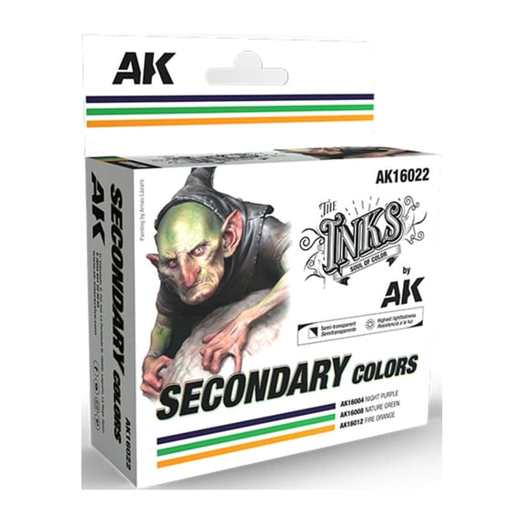 AK-Interactive Ink Set - Secondary Colors New