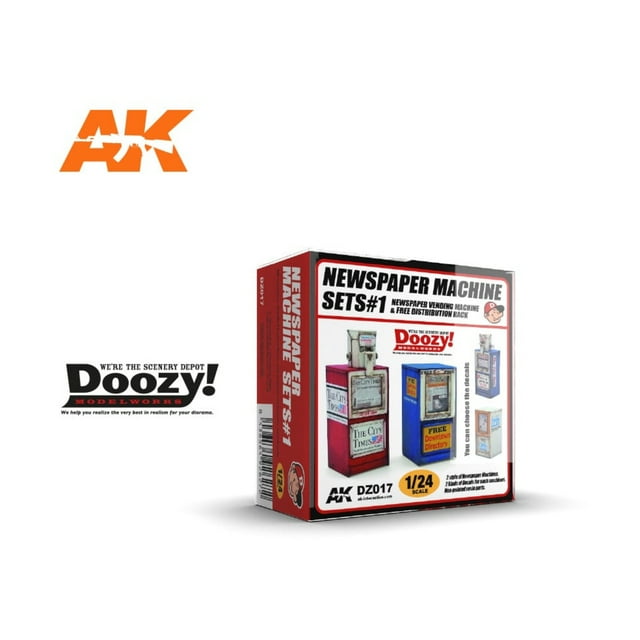 AK-Interactive Newspaper Machine Set #1 New