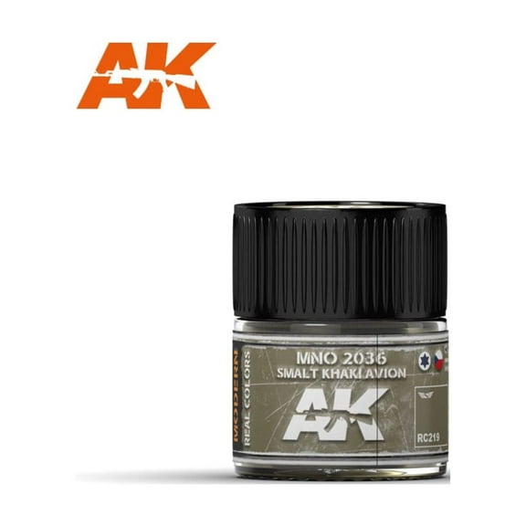 AK Interactive Real Color MNO 2036 Smalt Khaki Avion 10ML Acrylic Hobby Paint Bottle