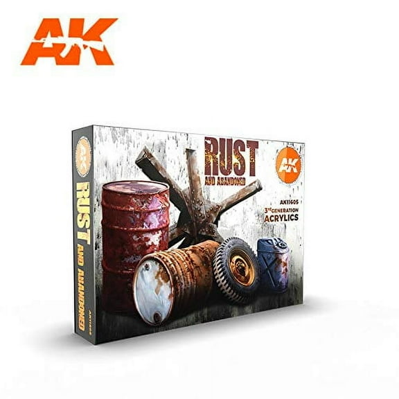 AK Interactive 11605 Rust and Abandoned Paint Set