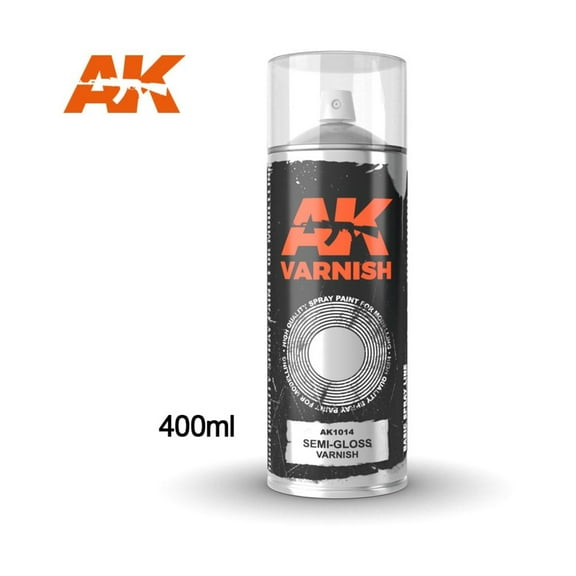 AK-Interactive Semi-Gloss Varnish Spray (400ml) New