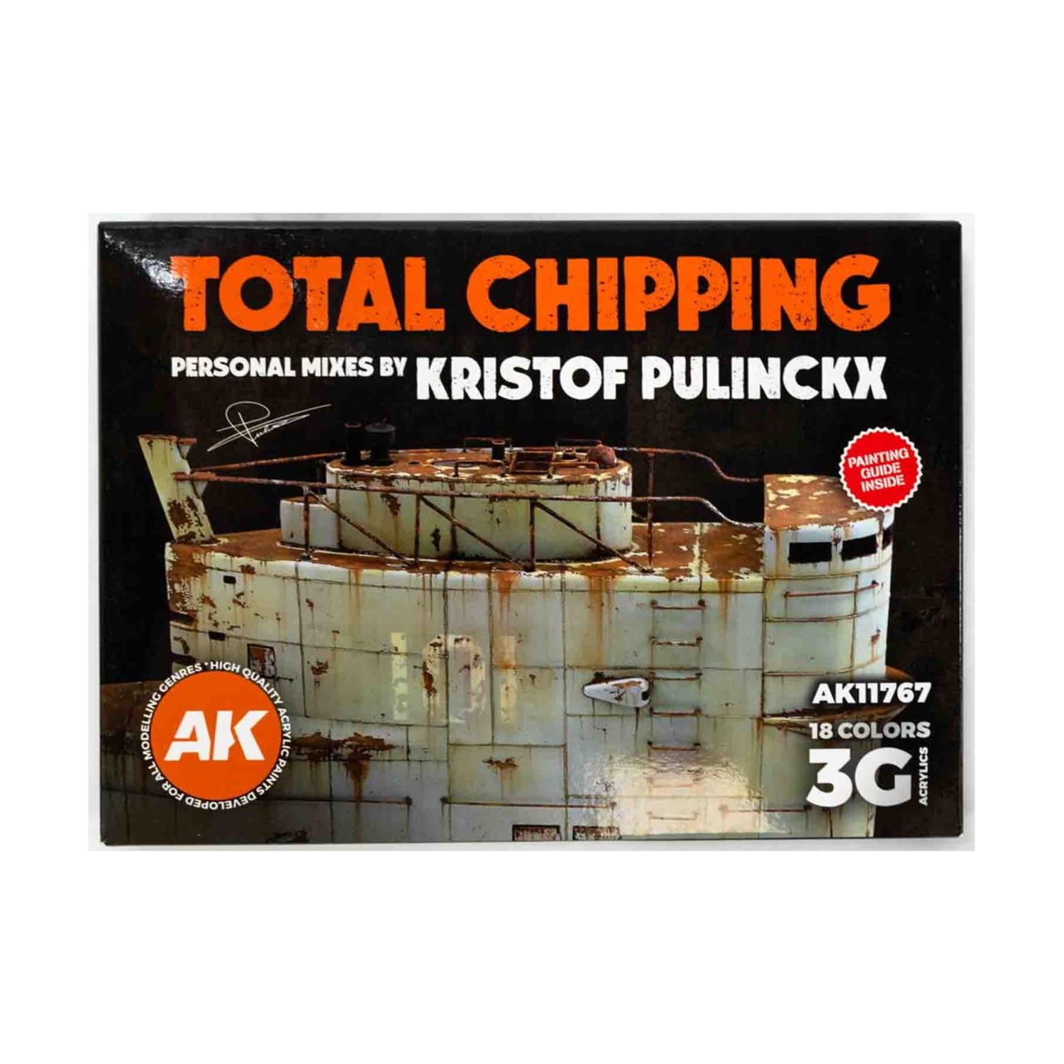 AK interactive Heavy Chipping Effects Acrylic Fluid - AK Weathering