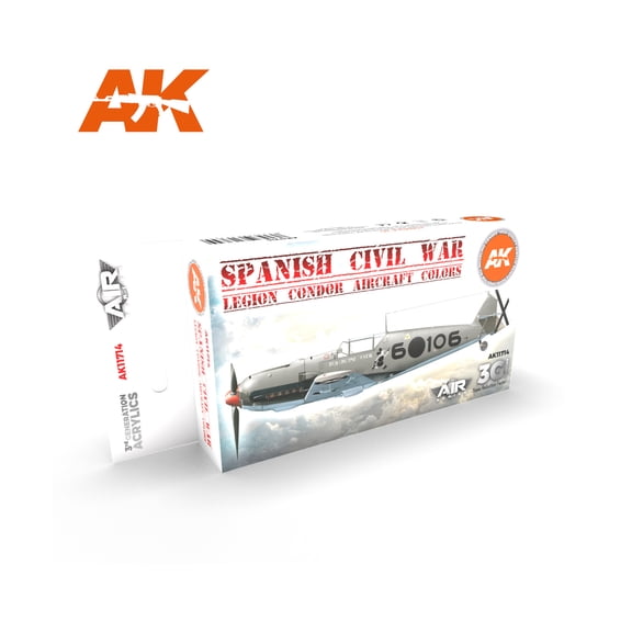 AK-Interactive Spanish Civil War - Legion Condor Aircraft Colors New
