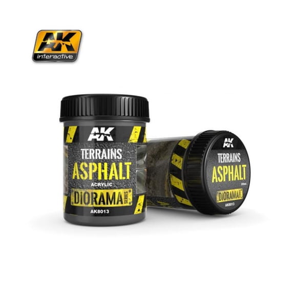 AK-Interactive Terrains Asphalt - 250ml (Acrylic) New