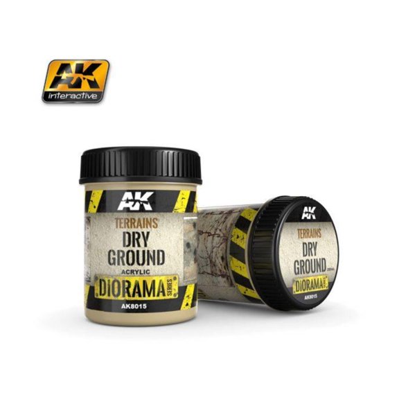AK-Interactive Terrains Dry Ground - 250ml (Acrylic) New