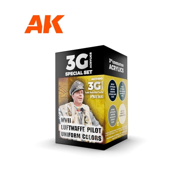 AK-Interactive WWII Luftwaffe Pilot Uniform Colors New