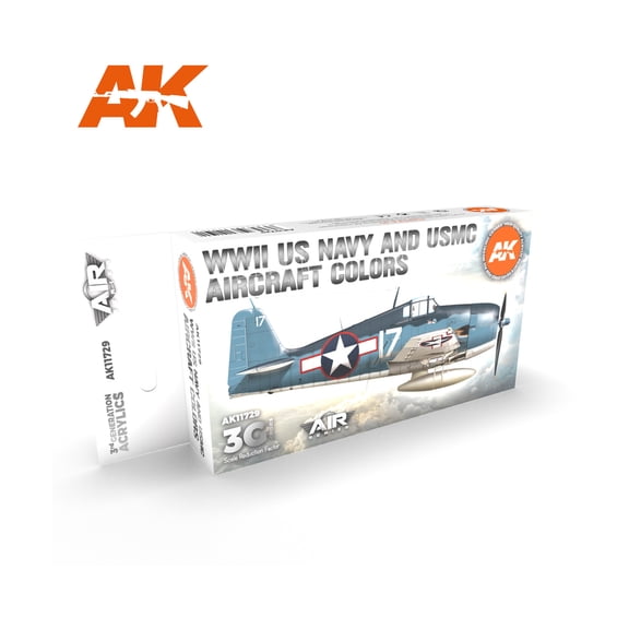 AK-Interactive WWII US Navy & USMC Aircraft Colors New