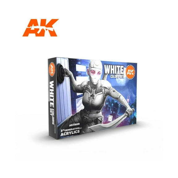 AK-Interactive White Colors Set New