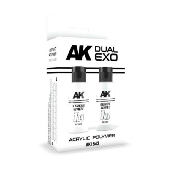 AK-Interactive Xtreme White & Robot White Set (2 x 60ml) New