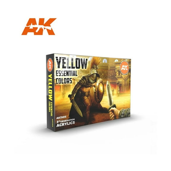AK-Interactive Yellow Essential Colors Set New