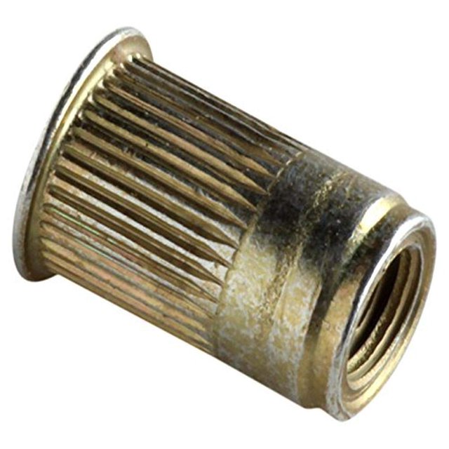 AKSeries Insert, Thread Size 1.0, Yellowzinc trivalent with Clear