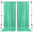 thumbnail image 1 of AK TRADING CO. 10 feet x 10 feet Tiffany Polyester Backdrop Drapes Curtains Panels with Rod Pockets - Wedding Ceremony Party Home Window Decorations, 1 of 9