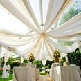 AK TRADING CO. 120" Wide (10Ft Wide) IFR Voile Ceiling Drapes Sheer