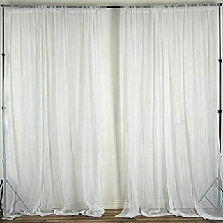Gazdag Wedding Arch Draping Fabric, 1 Panel 28 x 19Ft White Wedding Arch  Drapes Sheer Backdrop Curtain for Wedding Ceremony Party Ceiling Decor 