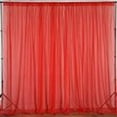 thumbnail image 1 of AK TRADING CO. 120" Wide (10Ft Wide) Sheer Voile Drape Panels for Backdrop, Wedding Events, Ceiling Drapes, Event Masking, Decor - Select from 6ft to 50ft Length. (10 feet x 10 feet, Red), 1 of 6
