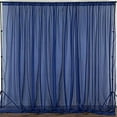 thumbnail image 1 of AK TRADING CO. 120" Wide (10Ft Wide) Sheer Voile Drape Panels for Backdrop, Wedding Events, Ceiling Drapes, Event Masking, Decor - Select from 6ft to 50ft Length. (10 feet x 12 feet, Navy Blue), 1 of 6