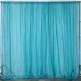 thumbnail image 1 of AK TRADING CO. 120" Wide (10Ft Wide) Sheer Voile Drape Panels for Backdrop, Wedding Events, Ceiling Drapes, Event Masking, Decor - Select from 6ft to 50ft Length. (10 feet x 25 feet, Turquoise), 1 of 6