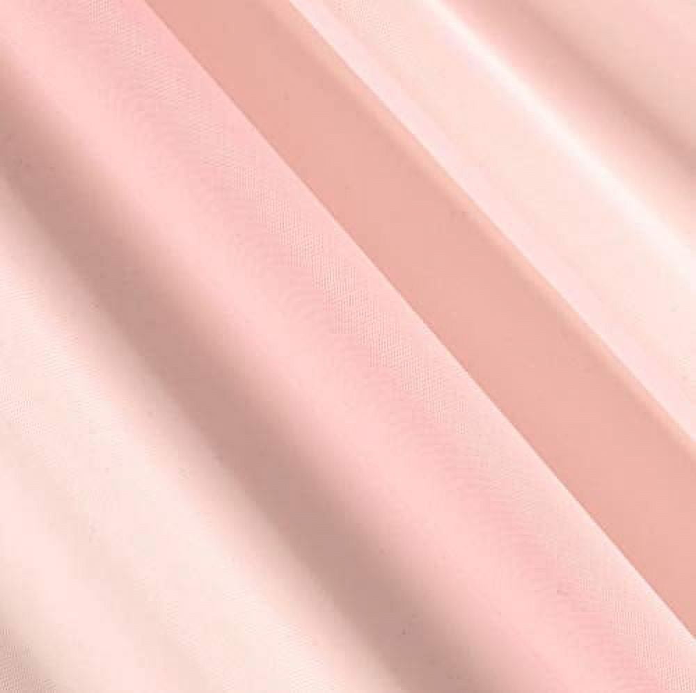 AK TRADING CO. 120" Wide (10ft Wide) X 120 Yards Roll - Sheer Voile Chiffon Fabric - Perfect for Draping Panels and Masking for Weddings, Parties & Events, Tent Draping - Blush Pink