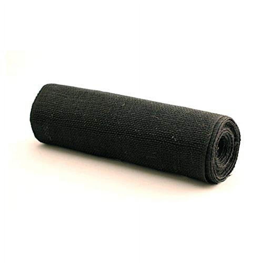 AK TRADING CO. 14" X 10yd Burlap Jute Fabric Table Runner - Black