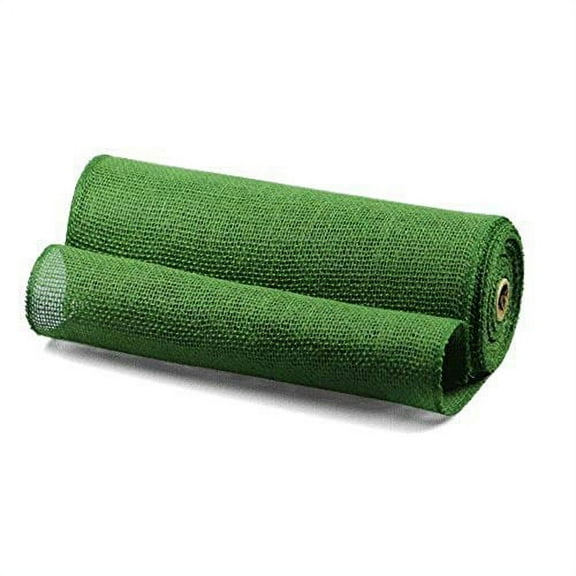 AK TRADING CO. 14" X 10yd Burlap Jute Fabric Table Runner - Green