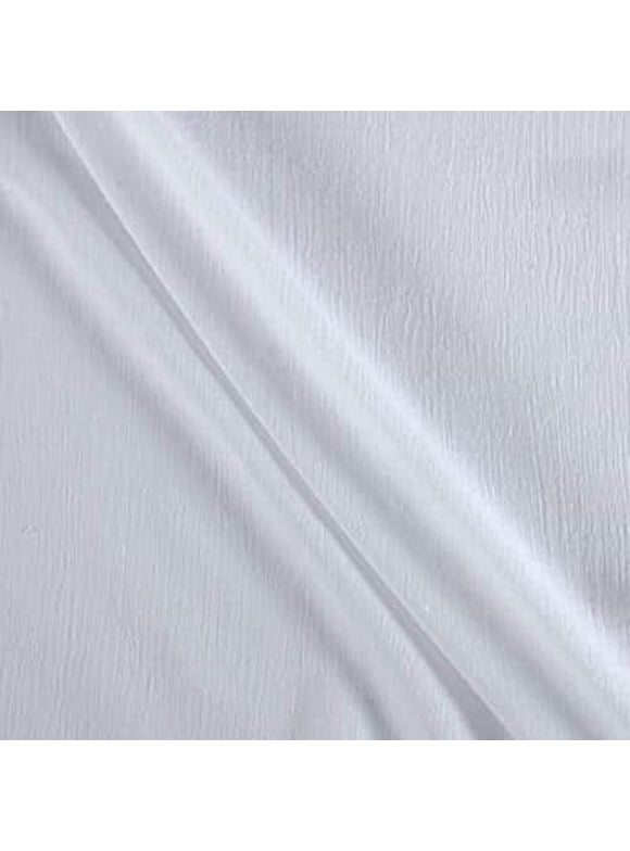 AK TRADING CO. 50" Wide - 100% Cotton Island Breeze Gauze Fabric - Perfect for Apparel, Swaddles, Crafts, Home, Photoshoots, DIY Projects. (White, 10 Yards)