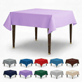 thumbnail image 1 of AK TRADING CO. 54" x 54" Polyester Square Tablecloth - Perfect for Any Occasion Like Parties, Wedding, Buffet Decoration, Indoor & Outdoor Use (Lavender), 1 of 14