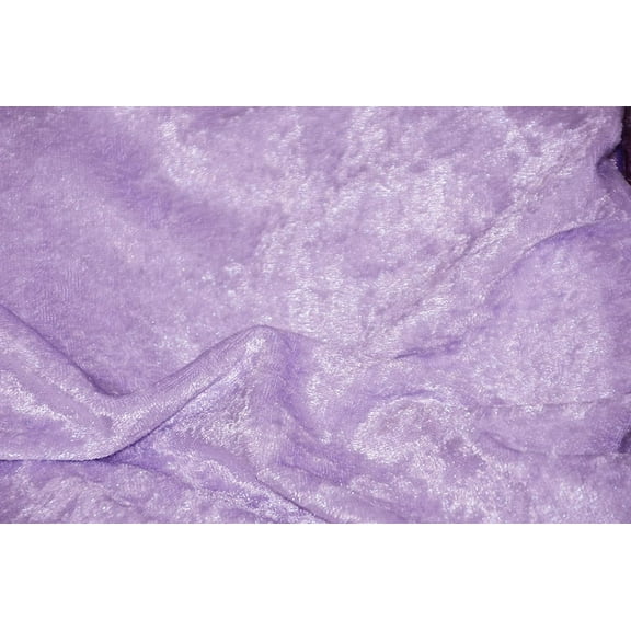 AK TRADING CO. 60" Wide - 100% Polyester Panne Velvet - Perfect for backdrops, Clothing, Home Furnishing and Many More. (Lavender, 1 Yard)