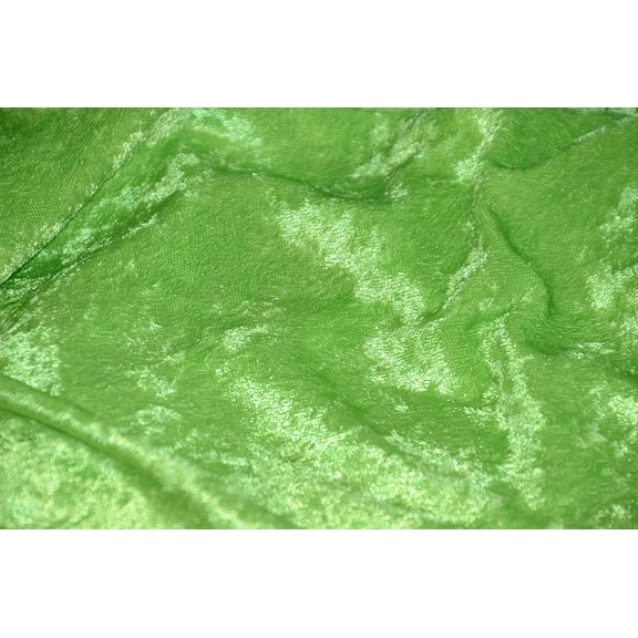 AK TRADING CO. 60" Wide - 100% Polyester Panne Velvet - Perfect for backdrops, Clothing, Home Furnishing and Many More. (Lime, 1 Yard)