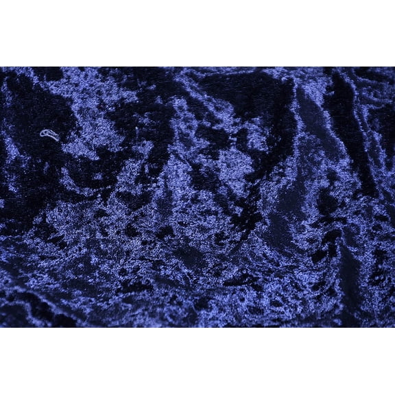 AK TRADING CO. 60" Wide - 100% Polyester Panne Velvet - Perfect for backdrops, Clothing, Home Furnishing and Many More. (Navy Blue, 1 Yard)