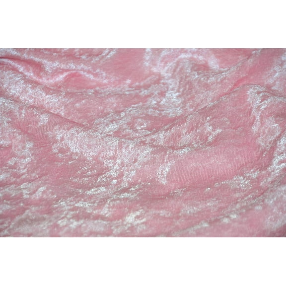 AK TRADING CO. 60" Wide - 100% Polyester Panne Velvet - Perfect for backdrops, Clothing, Home Furnishing and Many More. (Pink, 10 Yards)