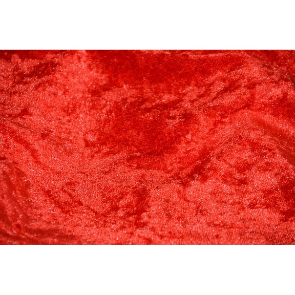 AK TRADING CO. 60" Wide - 100% Polyester Panne Velvet - Perfect for backdrops, Clothing, Home Furnishing and Many More. (Red, 1 Yard)