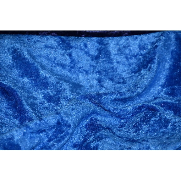 AK TRADING CO. 60" Wide - 100% Polyester Panne Velvet - Perfect for backdrops, Clothing, Home Furnishing and Many More. (Royal Blue, 5 Yards)