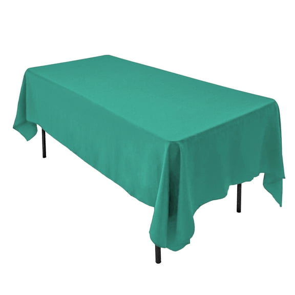 AK TRADING CO. 60 x 102-Inch Rectangular Polyester Tablecloth - Teal Green