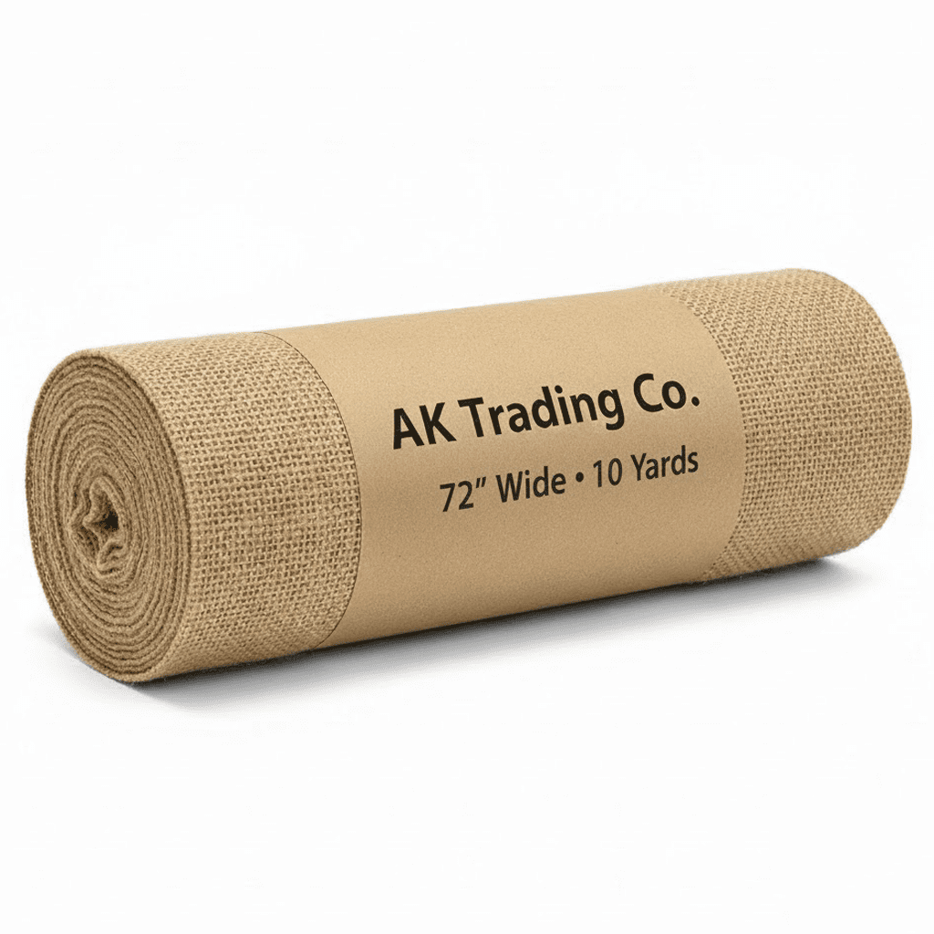 AK Trading Co 72 Inches Wide Natural Burlap Fabric 10 Yard for Weddings Crafts Home